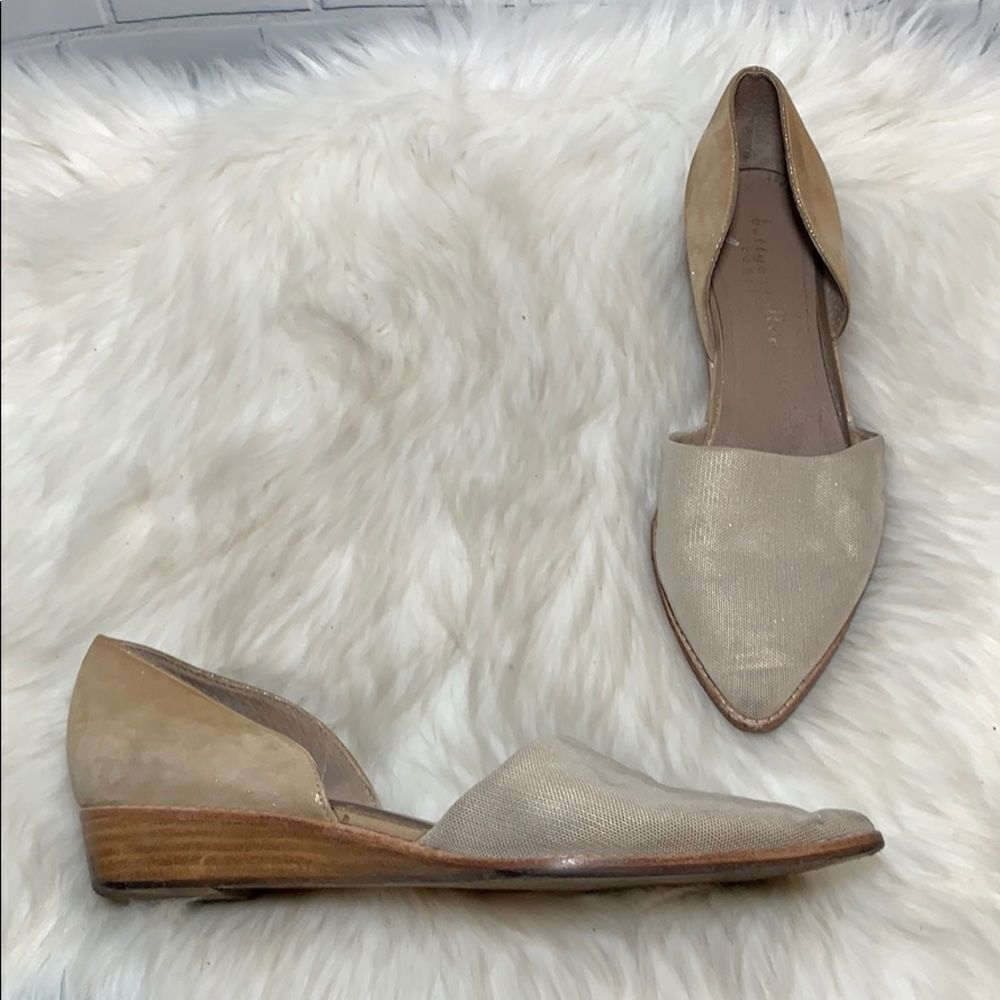Bettye Muller Cage D'Orsay Wedge Flats Sz 8.5